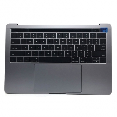 Keyboard US with Top Case with Battery for MacBook Pro 1707 15 inch with Touch Bar Late 2016 Mid 2017 Gray 661 06377 - Apple Force