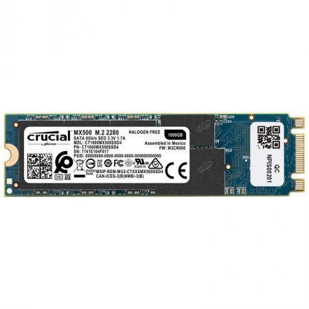 Crucial MX500 1TB 3D NAND M.2 Type 2280 Internal SSD - Apple Force