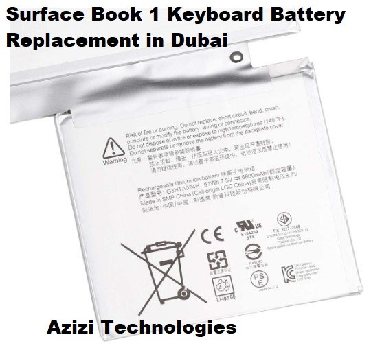 Surface Book 1 Keyboard Battery Replacement in Dubai