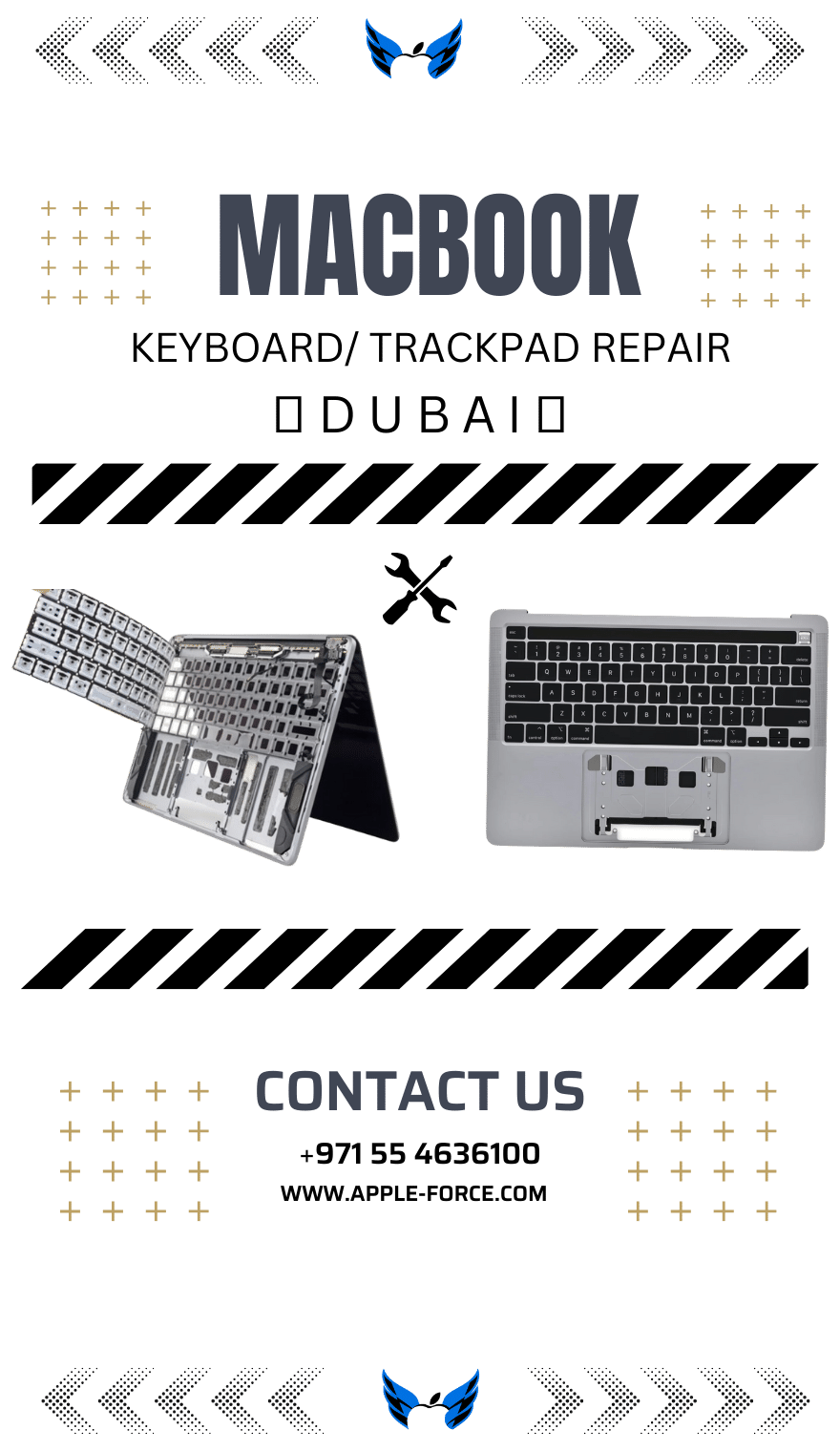 MacBook KeyBoard Repair / Trackpad Repair AppleForce UAE